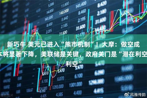 新巧牛 美元已进入“熊市机制”！大摩：做空成本将显著下降，美联储是关键，政府关门是“潜在利空”