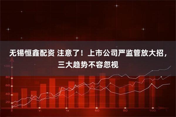 无锡恒鑫配资 注意了！上市公司严监管放大招，三大趋势不容忽视